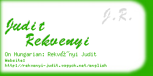 judit rekvenyi business card